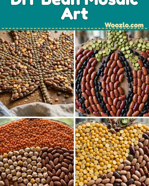 Craft Cozy DIY Bean Mosaic Art for Fall