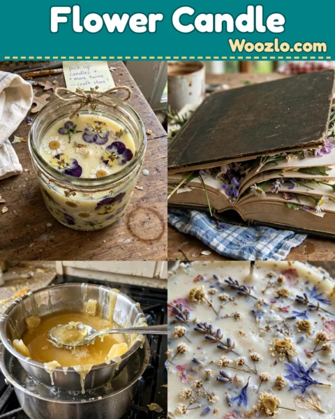 Create a Stunning Pressed Flower Candle Holder with Your Kids