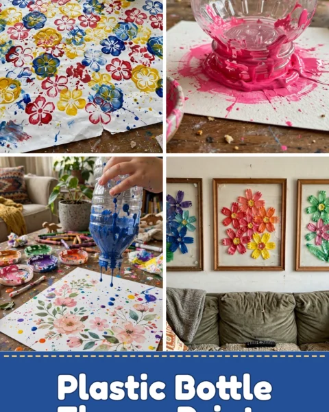 Create Stunning DIY Plastic Bottle Flower Prints with Kids