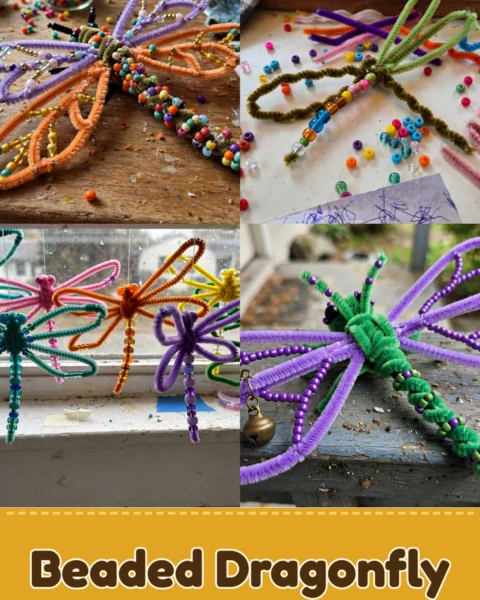 Create a Stunning DIY Beaded Pipe Cleaner Dragonfly for Kids