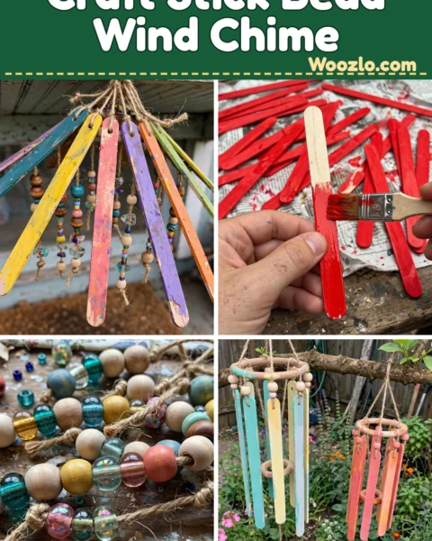 Create a Colorful DIY Craft Stick and Bead Wind Chime