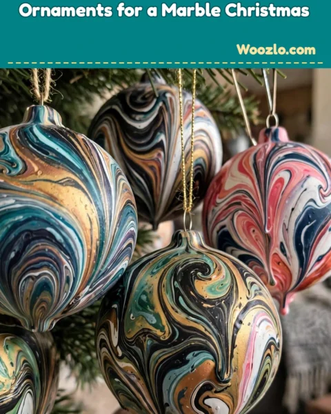 Create Stunning DIY Hydro Dipped Ornaments for a Marble Christmas