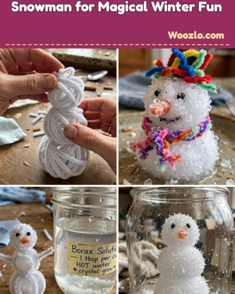 Create Sparkling DIY Crystal Snowman for Magical Winter Fun