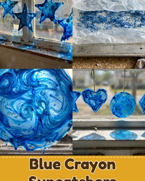 Transform Your Space with Stunning Blue Crayon Suncatchers for Easy Window Art