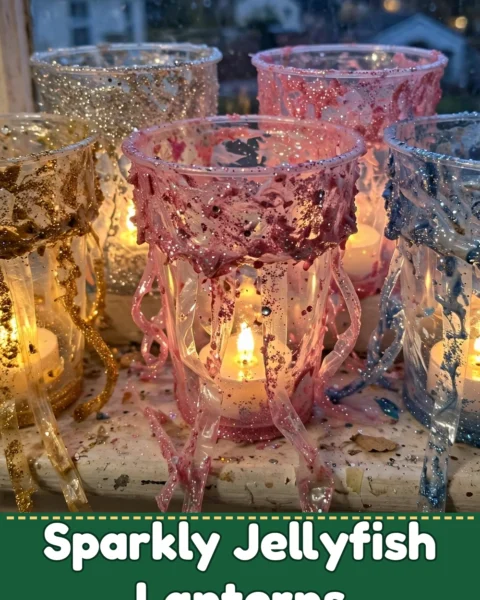 Create Enchanting Sparkly Jellyfish Cup Lanterns for Any Occasion