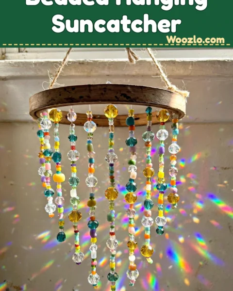 Create a Beautiful DIY Beaded Hanging Suncatcher for Sunny Windows