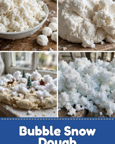 Create Cozy Winter Fun with Bubble Snow Dough for Family Bonding
