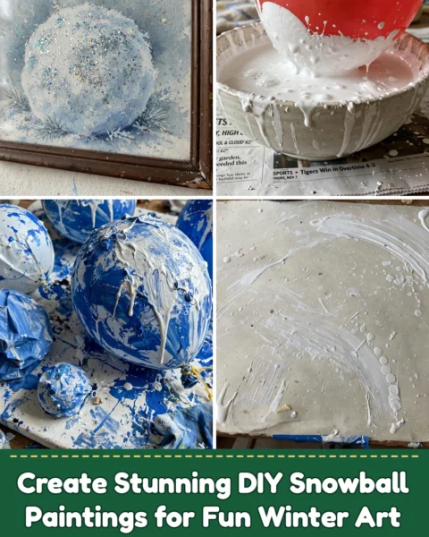 Create Stunning DIY Snowball Paintings for Fun Winter Art