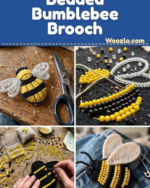 Craft an Adorable DIY Beaded Bumblebee Brooch for Any Outfit