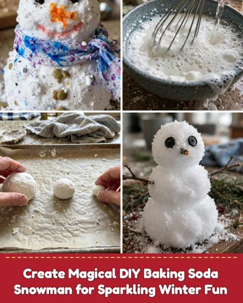 Create Magical DIY Baking Soda Snowman for Sparkling Winter Fun