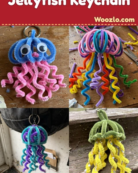 Create Your Own DIY Pipe Cleaner Jellyfish Keychain in Easy Steps