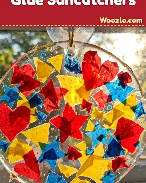 Create Colorful DIY Glue Suncatchers for Kids