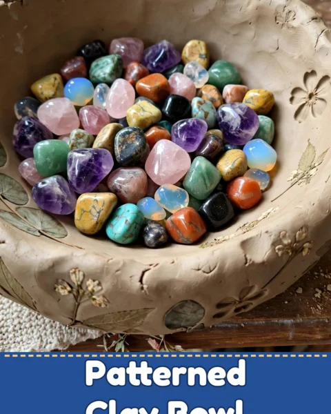 Craft Your Own Stunning Patterned Air Dry Clay Bowl Today