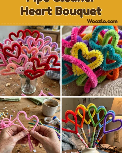 Create a Charming DIY Pipe Cleaner Heart Bouquet for Any Occasion