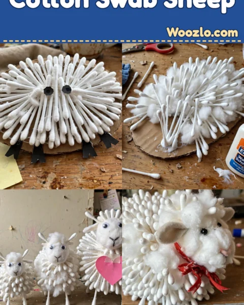 Create Adorable DIY Cotton Swab Sheep for Fun Crafting at Home
