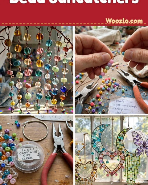Create Beautiful DIY Beads and Wire Suncatchers for Home Windows