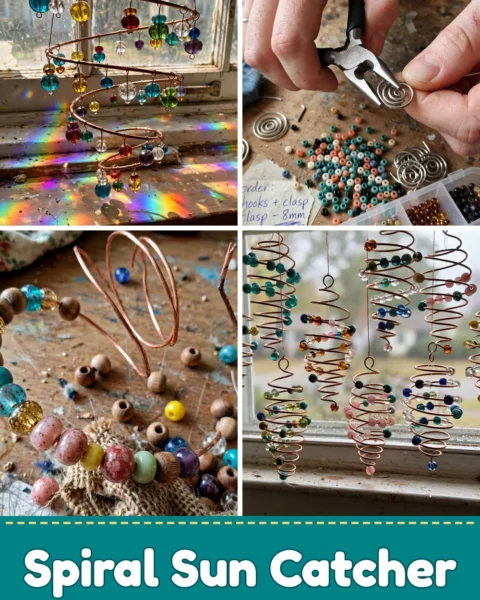 Create a Beautiful DIY Spiral Wire Sun Catcher for Windows
