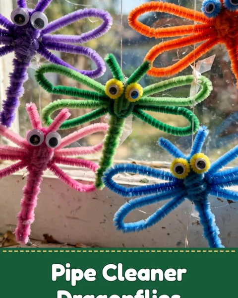 Create Adorable DIY Pipe Cleaner Dragonflies at Home with Kids