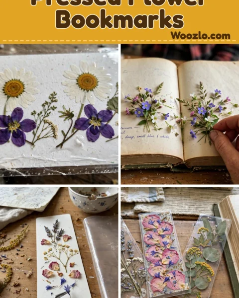 Create Lovely DIY Pressed Flower Laminated Bookmarks as Gifts