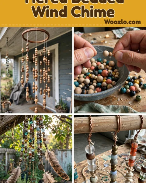 Create a Stunning DIY Tiered Beaded Wind Chime for Your Porch