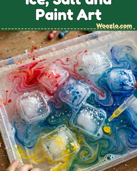 Transform Your Kids’ Playtime with Ice, Salt & Paint Art