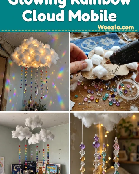 Transform a Cardboard Cloud into a Glowing Rainbow Mobile