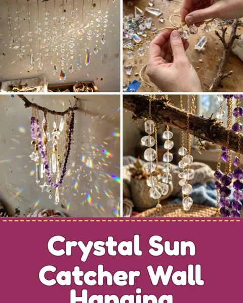 Craft a Bohemian Crystal Sun Catcher Wall Hanging