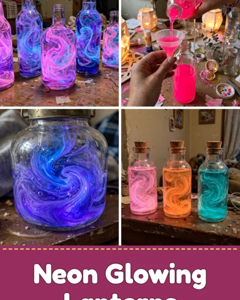 Create Neon Glowing Lanterns: Dreamy DIY