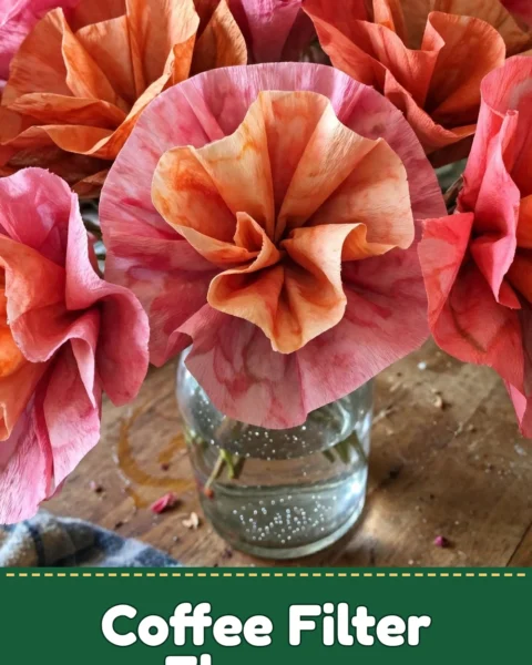 Create Stunning Large DIY Coffee Filter Flowers for Home