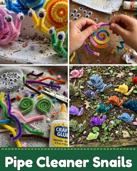 Create Adorable Easy DIY Pipe Cleaner Snails for Kids