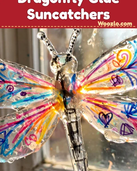 Create Beautiful DIY Dragonfly Glue Suncatchers for Windows at Home