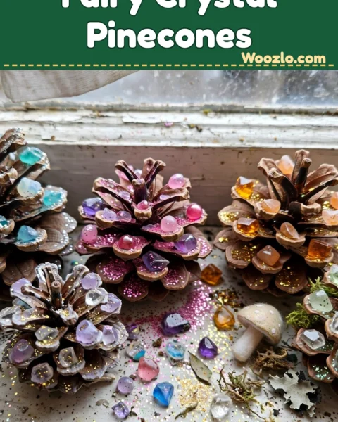 Create Magical DIY Fairy Crystal Pinecone Collection at Home Today