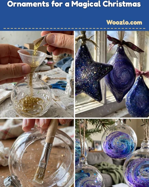 Create Sparkling DIY Galaxy Glitter Ornaments for a Magical Christmas