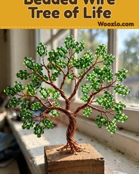 Craft a Beautiful DIY Beaded Wire Tree of Life Suncatcher