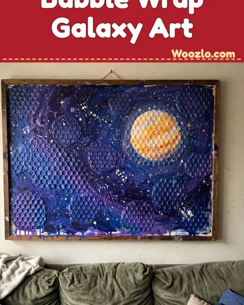 Create Stunning DIY Galaxy Art with Bubble Wrap Stamps