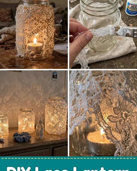 Illuminate Your Space with a Beautiful DIY Lace Lantern