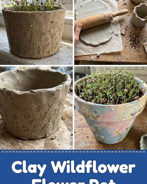 Create a Clay Wildflower Flower Pot