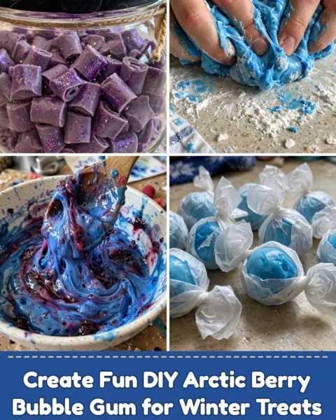 Create Fun DIY Arctic Berry Bubble Gum for Winter Treats