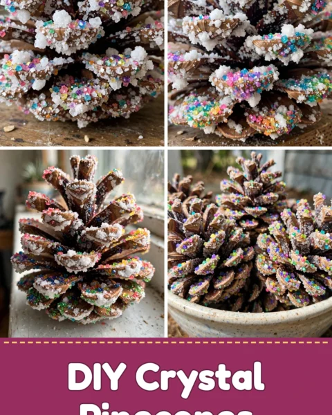 Create Stunning DIY Crystal Pinecones for Cozy Winter Days