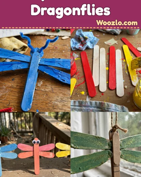 Create Colorful DIY Popsicle Stick Dragonflies for Fun