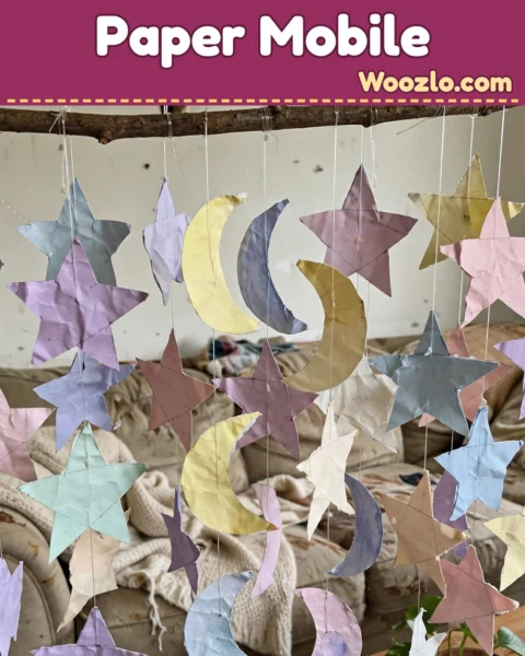 Create an Enchanting DIY Celestial Paper Hanging Mobile for Your Home