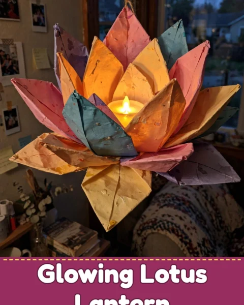 Create a Stunning DIY Glowing Lotus Flower Lantern for Your Space