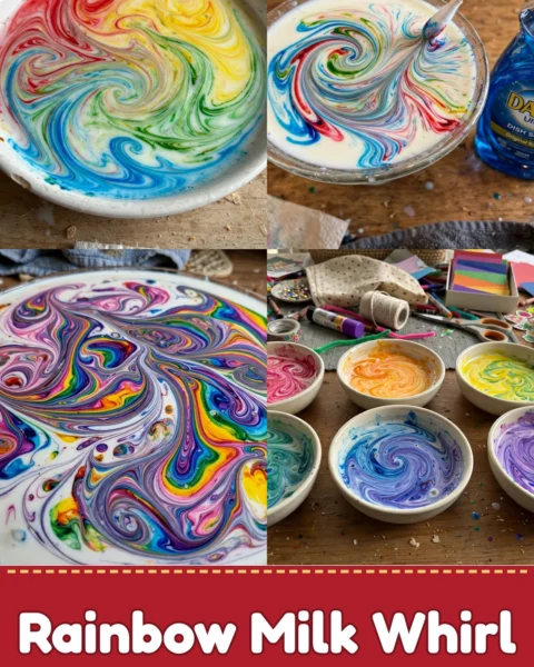 Create a Gentle Rainbow Milk Whirl for Simple Cozy Creativity